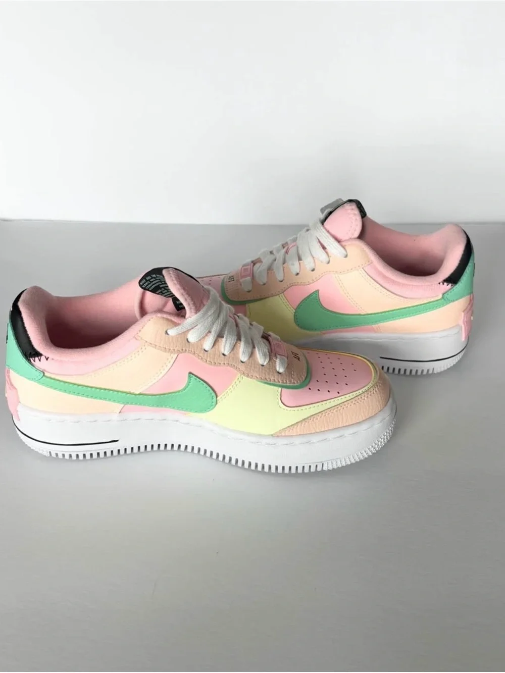 Nike Air Force 1 Shadow Arctic Punch/Crimson Tint/Green Glow/Barely Volt. 7.5 - Picture 4 of 5